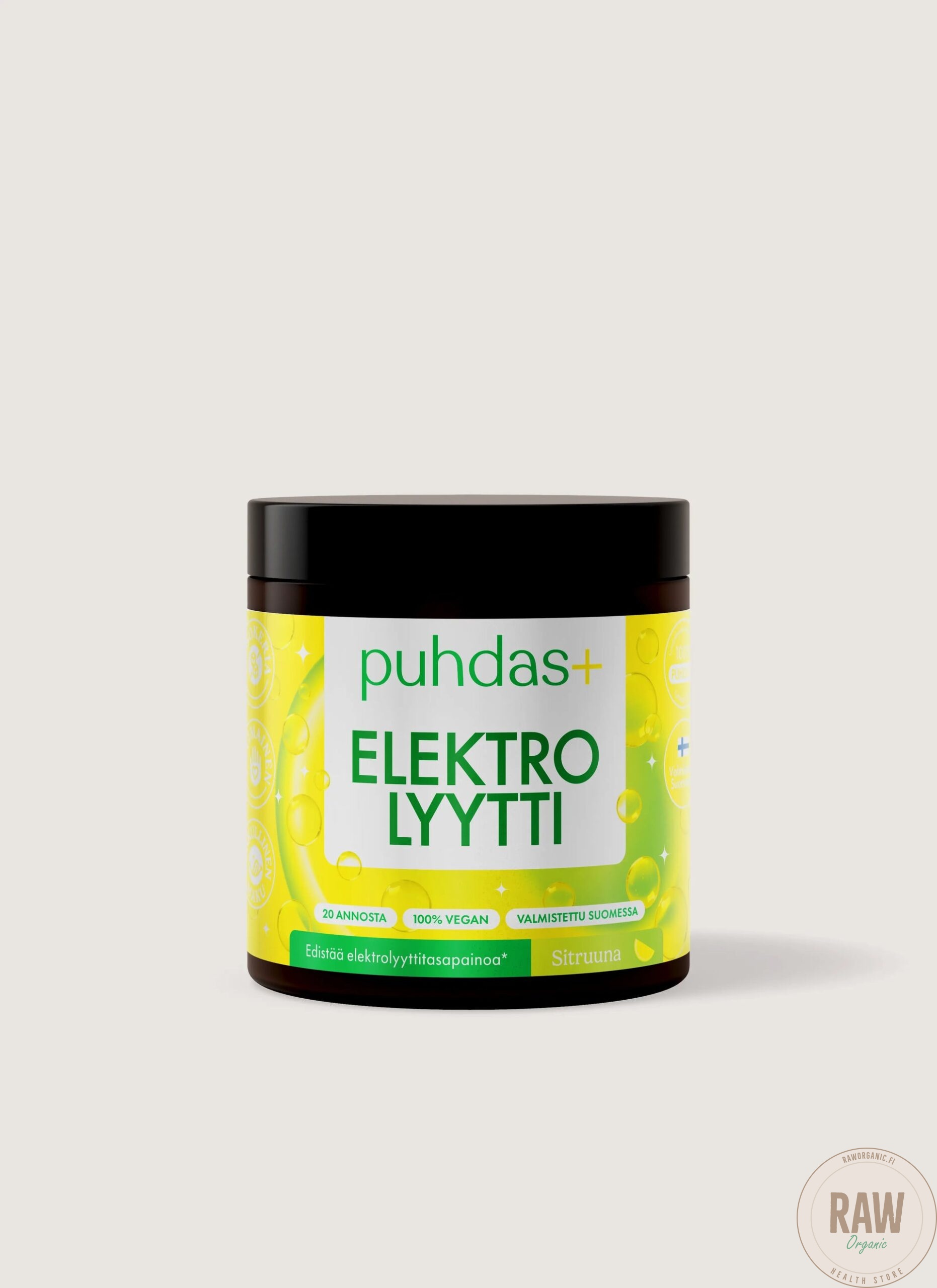 Puhdas+ Elektrolyytti Sitruuna 120g