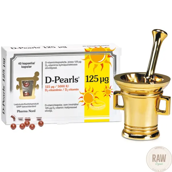 Pharma Nord D-Pearls D-vitamiini 125ug 120 kaps – kuva 3