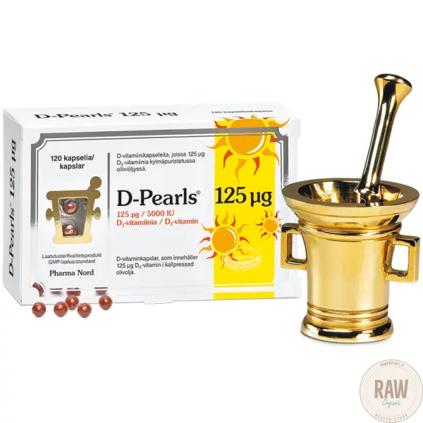 Pharma Nord D-Pearls D-vitamiini 125ug 120 kaps – kuva 2