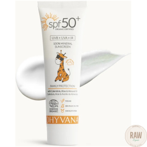 DHYVANA lasten aurinkovoide hajusteeton SK50+ 50ml