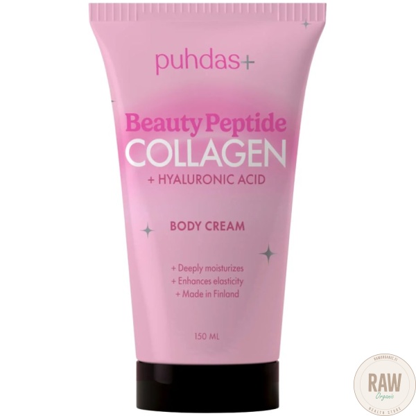 Puhdas+ Beauty Peptide Collagen + Hyaluronihappo body cream 150ml – kuva 7