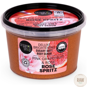 Organic Shop Rose spritz deluxe brightening sugar body scrub 250 ml