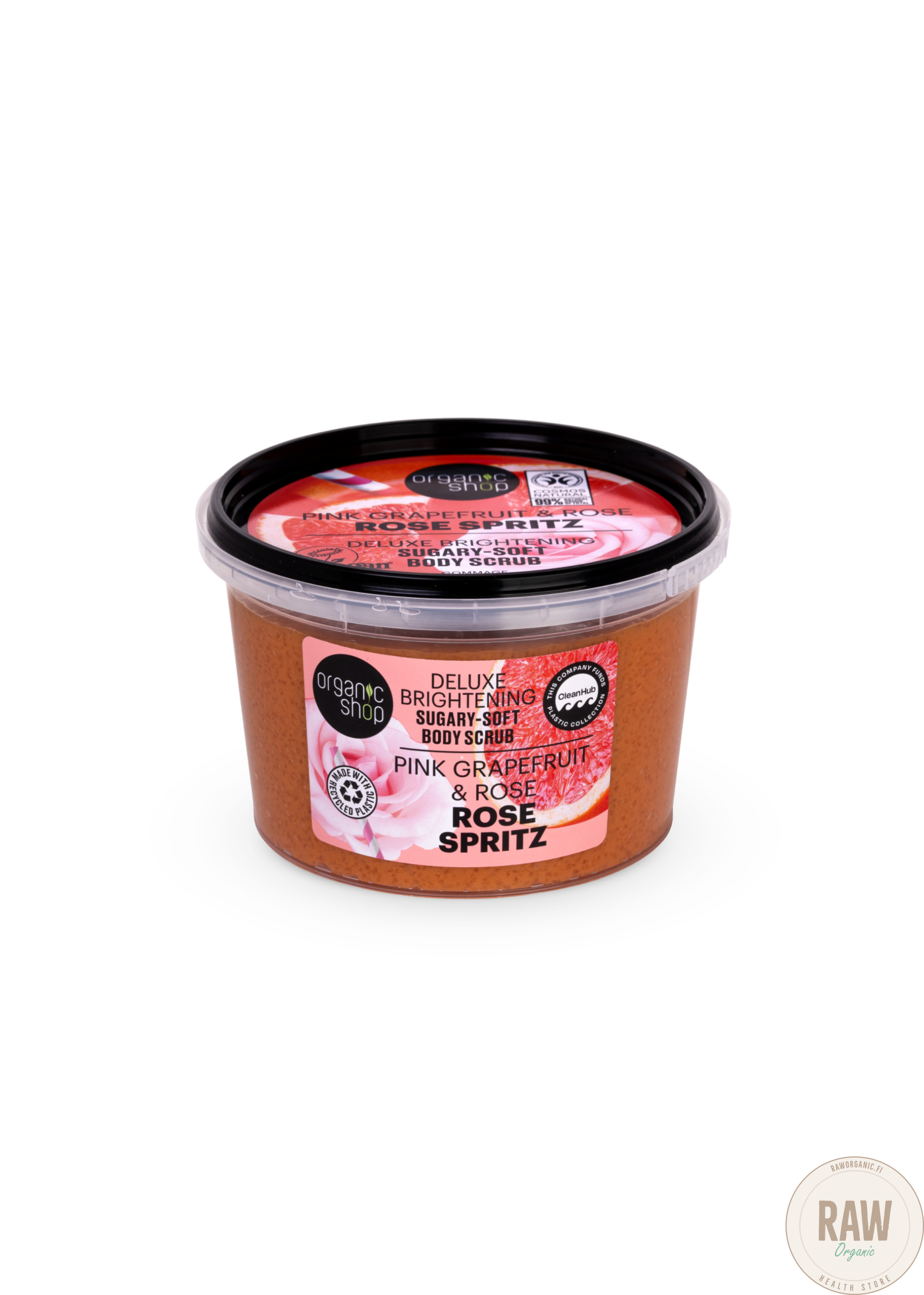 Organic Shop Rose spritz deluxe brightening sugar body scrub 250 ml