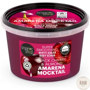 Organic Shop Amarena mocktail  Black cherry & almond white sucar Body Scrub 250 ml