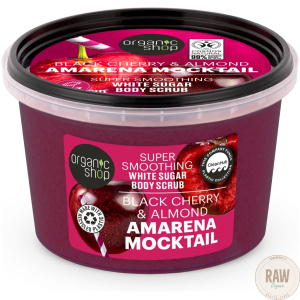 Organic Shop Amarena mocktail  Black cherry & almond white sucar Body Scrub 250 ml