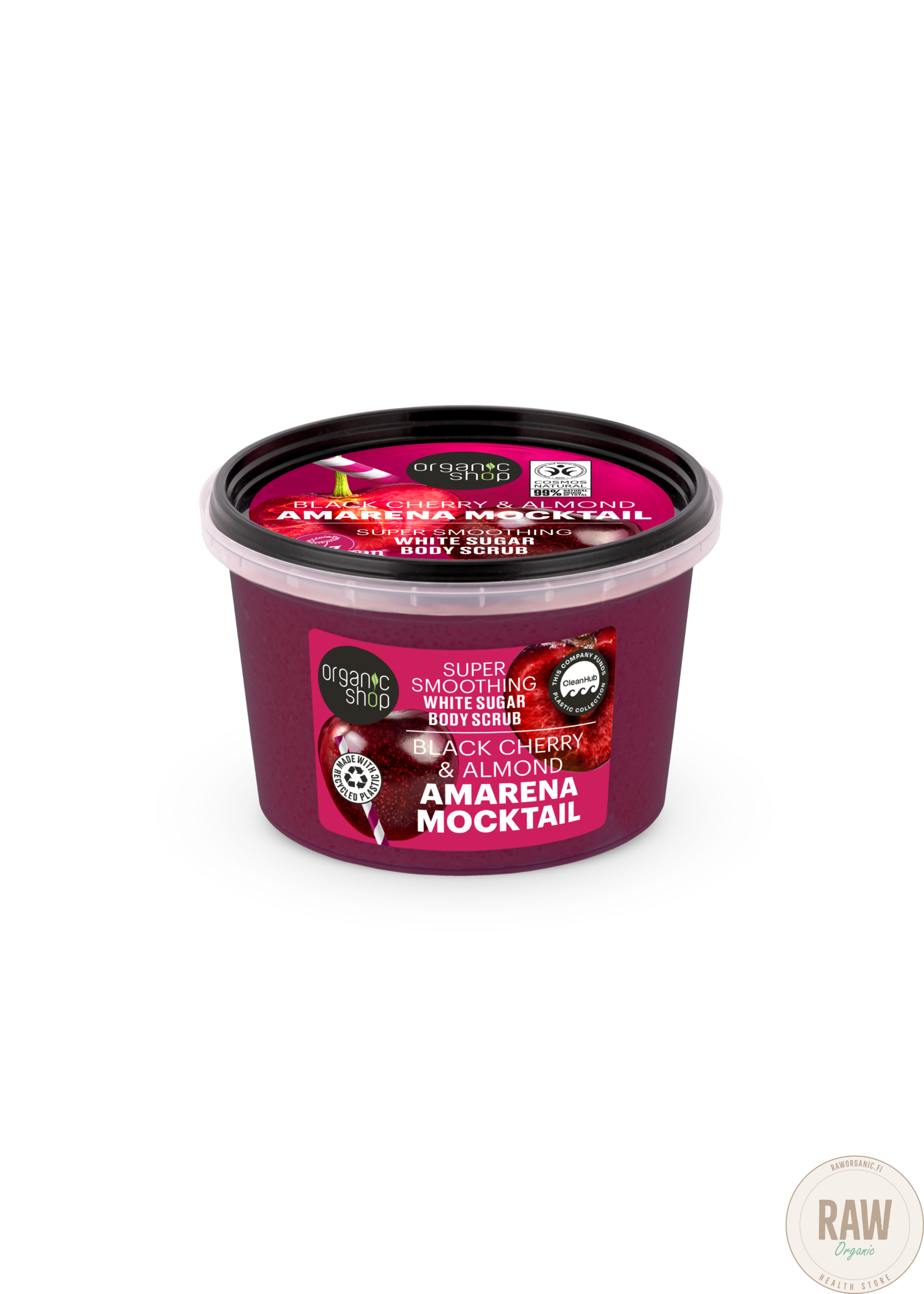 Organic Shop Amarena mocktail Black cherry & almond white sucar Body Scrub 250 ml