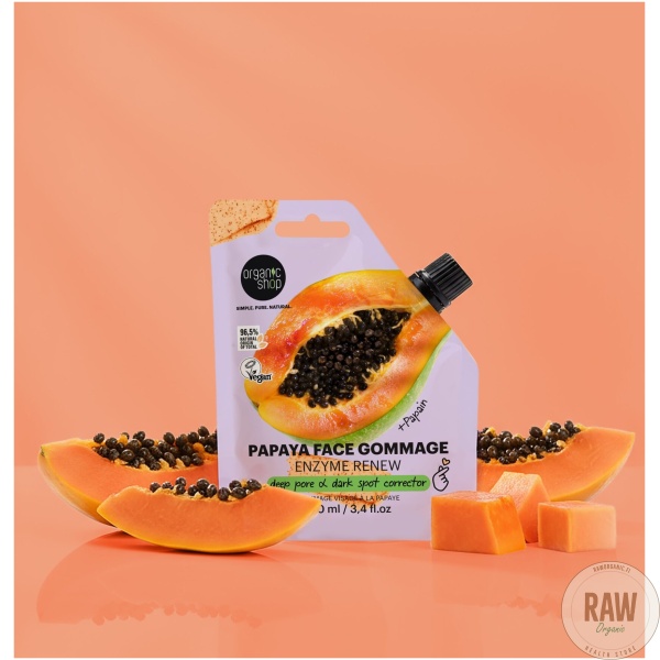 Organic Shop Papaya face gommage enzyme renew, 100 ml – kuva 5