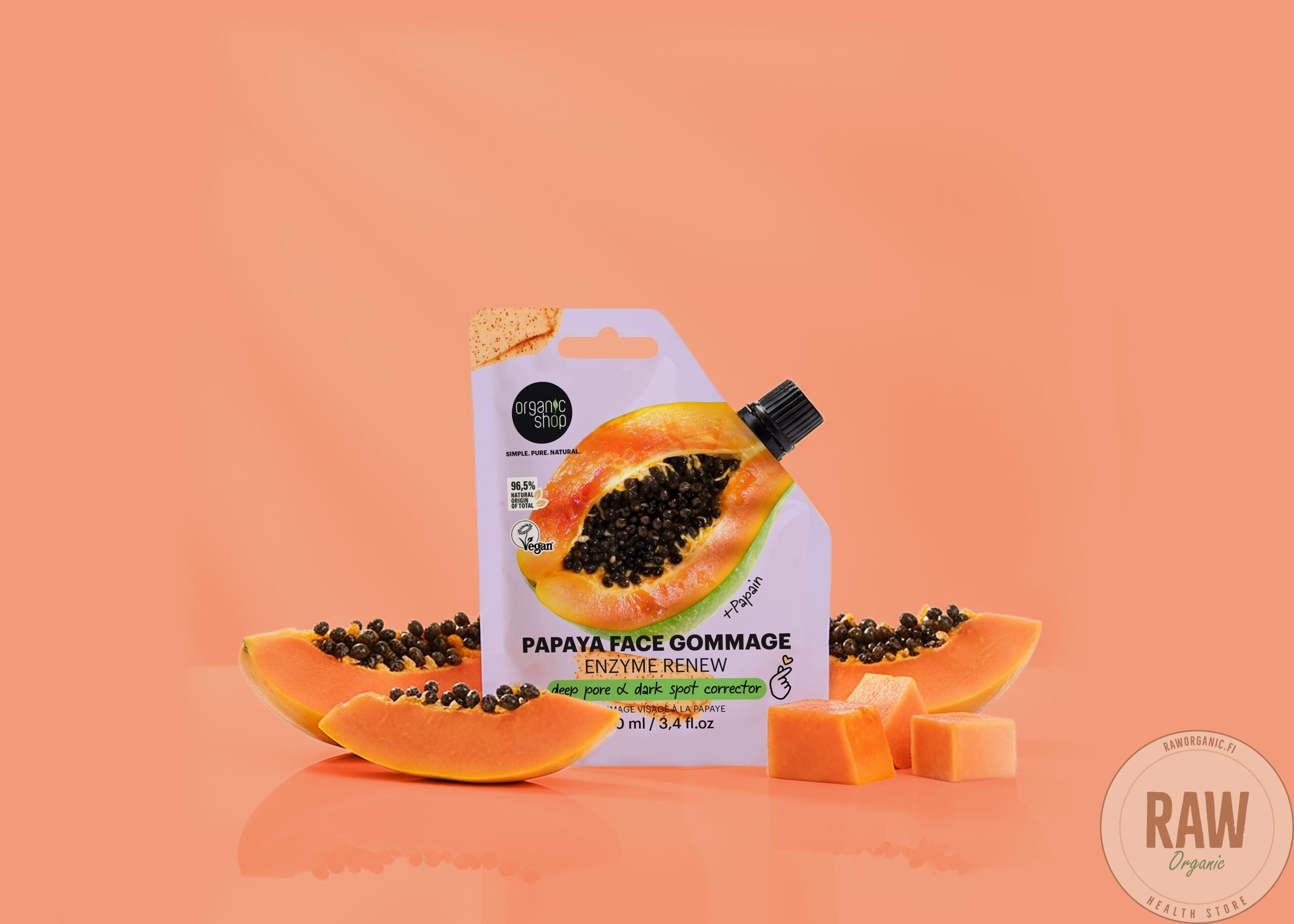 Organic Shop Papaya face gommage enzyme renew, 100 ml