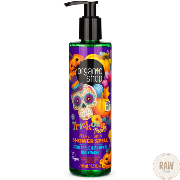 Organic Shop Trik or treat sour apple & pumpkin body wash 280ml – kuva 3