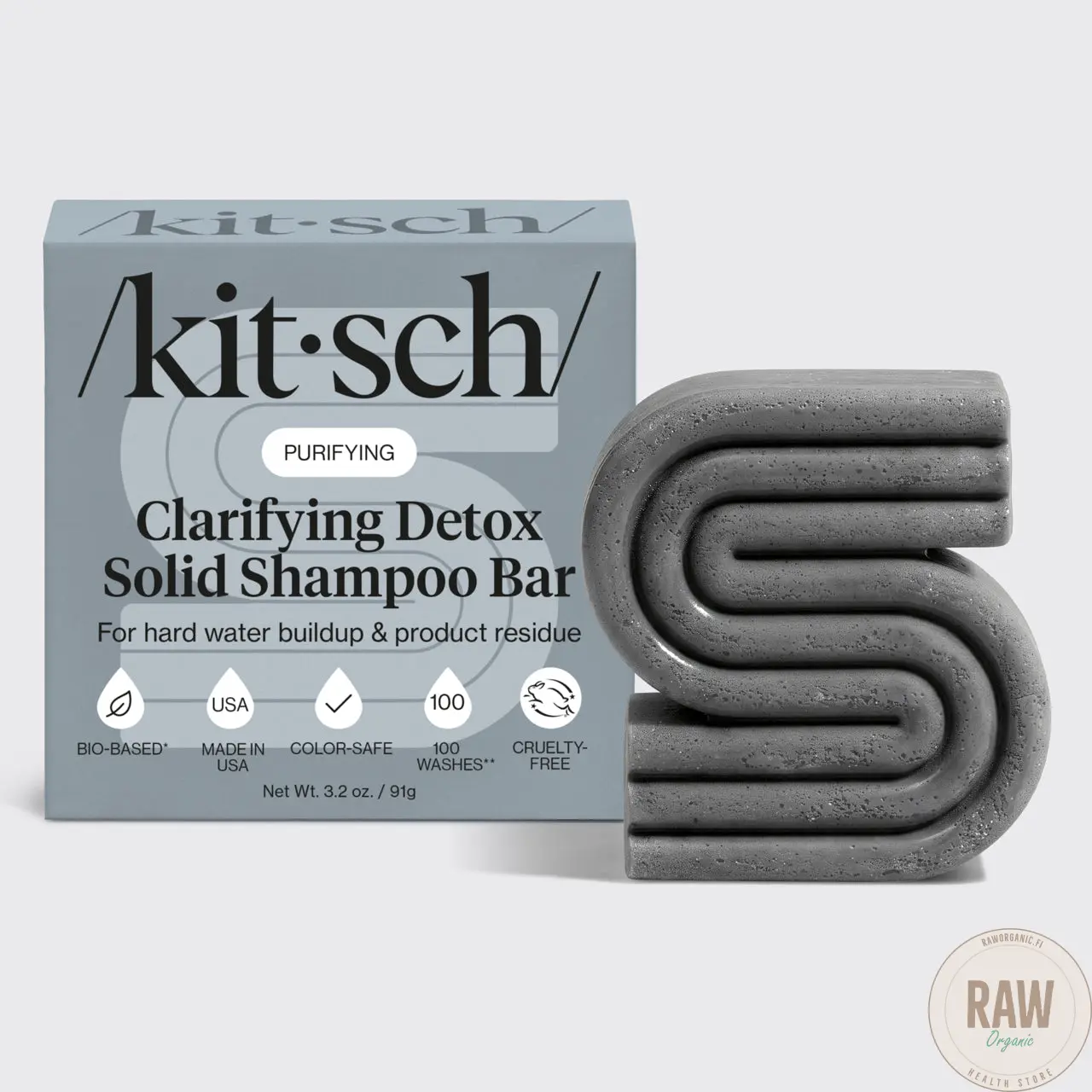 KItsch Clarifying Detox solid shmpoo bar 91g
