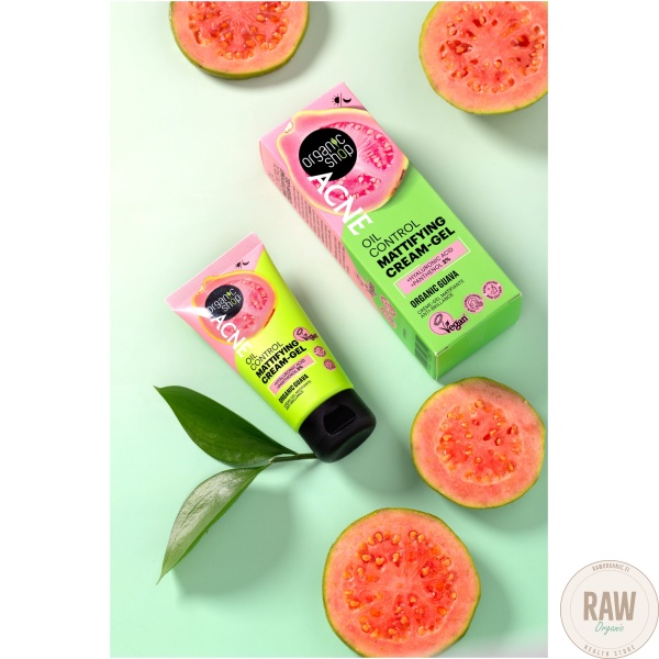 Organic Shop Acne Mattifying cream-gel organic guava 50 ml – kuva 3