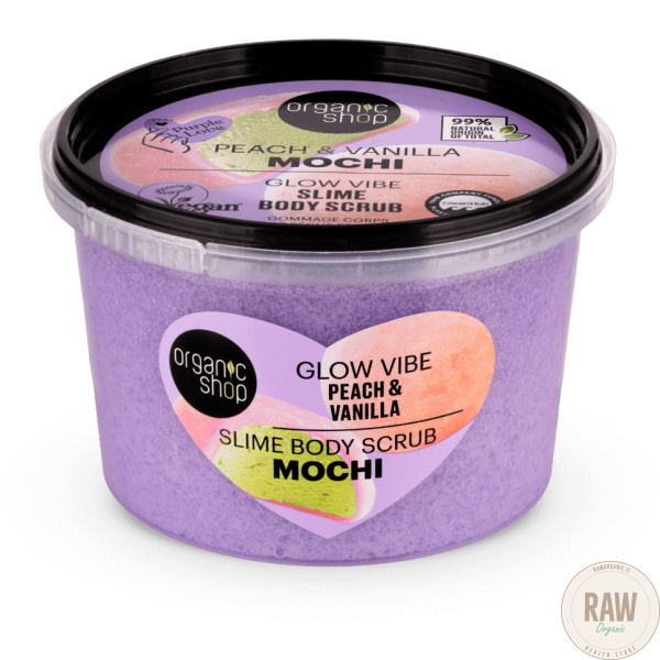 Organic Shop Peach & vanilla Mochi slim body scrub 250 ml – kuva 2