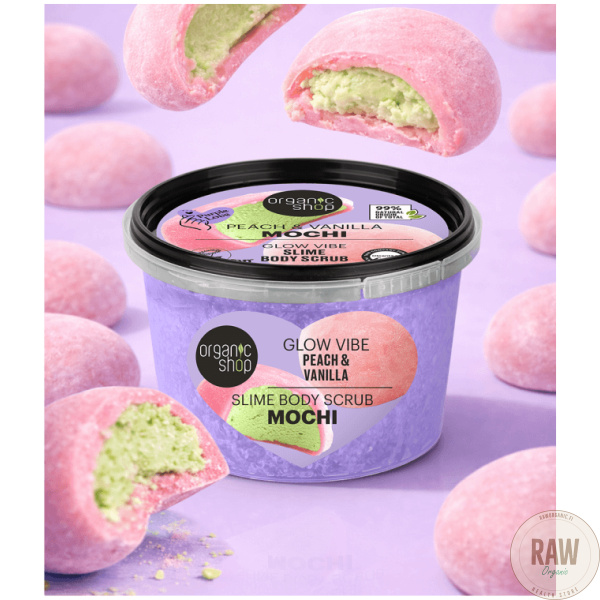 Organic Shop Peach & vanilla Mochi slim body scrub 250 ml – kuva 5