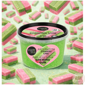 Organic Shop Slim body scrub chewing gum strawberry & mint 250 ml