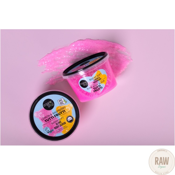 Organic Shop Tutti frutti lemon & rasberry slim body scrub 250 ml – kuva 2