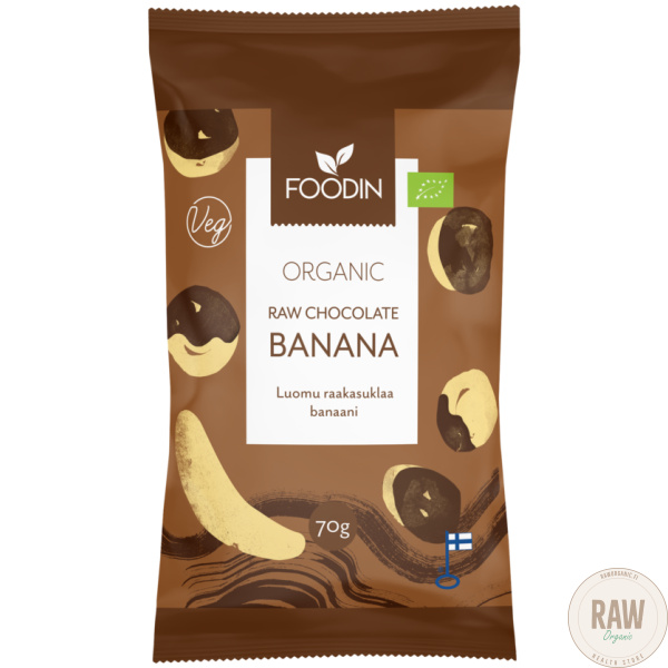 Foodin Raakasuklaabanaani, 70g luomu – kuva 2