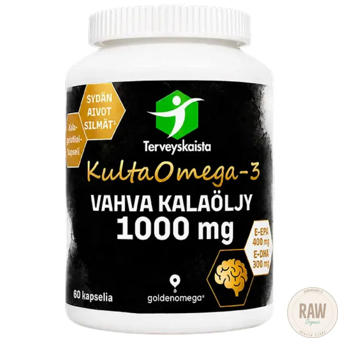 TerveyskaistaKultaOmega-3VahvaKalaoljy1000mg60kaps