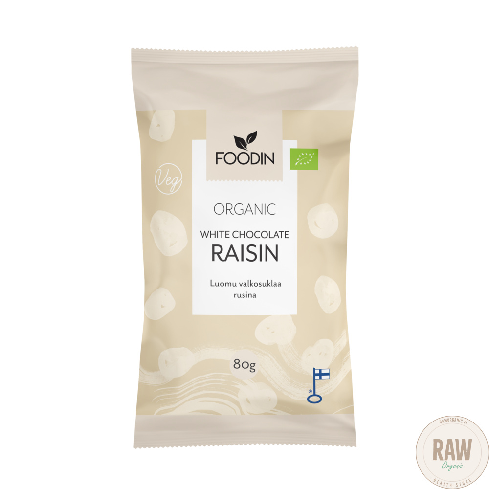 Foodin Valkosuklaarusina Luomu 80 g