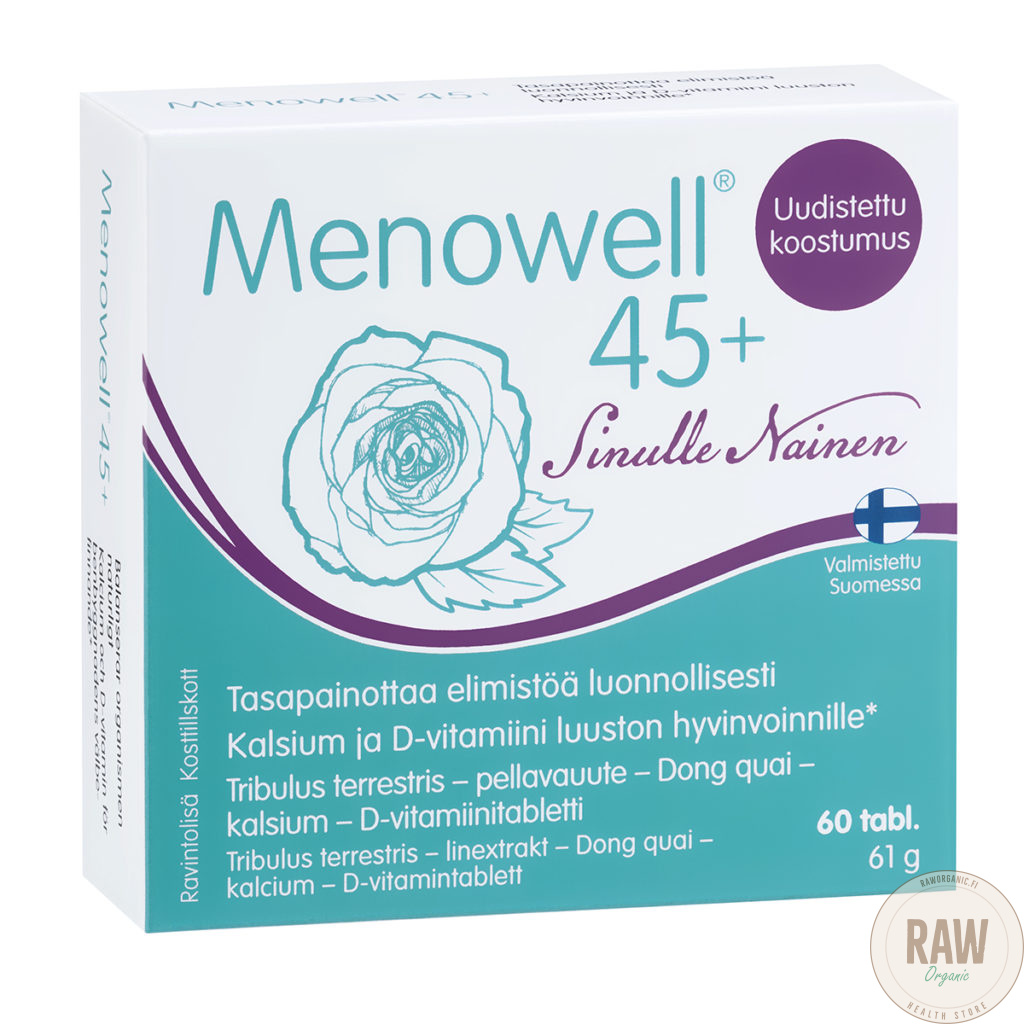Hankintatukku Menowell® 45+, 60 tabl.