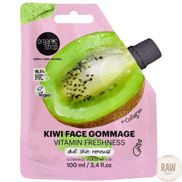 Organic Shop Kiwi face gommage vitamin freshness 100 ml – kuva 3