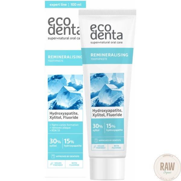 Ecodenta Remineralising Hydroxyapatite fluorihammastahna 100ml – kuva 3