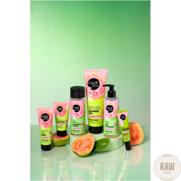 Organic Shop Acne clear back & body shower gel  guave 200ml – kuva 4