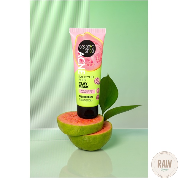 Organic Shop Acne Clay mask salicylic acid guava 75ml – kuva 4