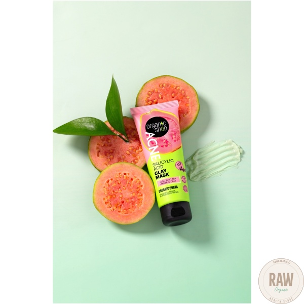 Organic Shop Acne Clay mask salicylic acid guava 75ml – kuva 3