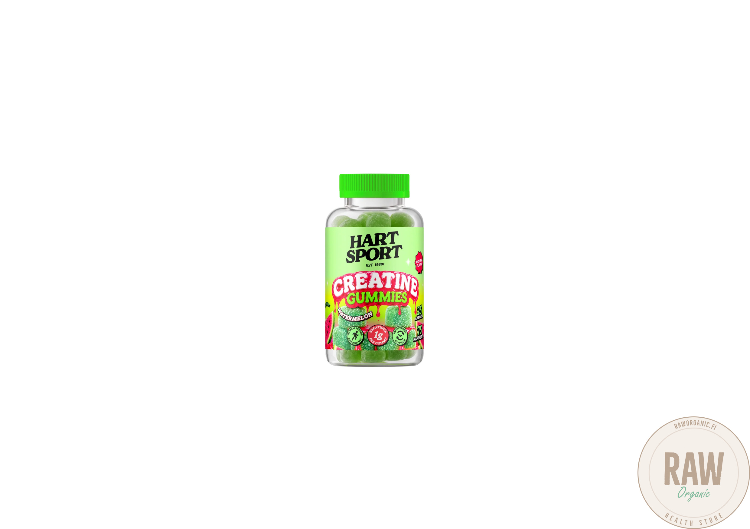 Hart Sport Creatine Gummies Vesimelooni, 75kpl 375g