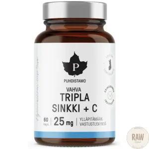 Puhdistamo Tripla sinkki + C 25mg 60 kaps.