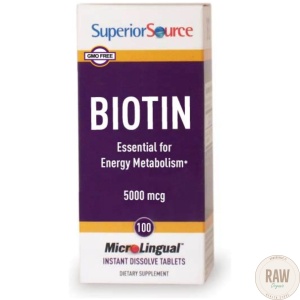 SuperiorSource Biotin 5000ug, 100 tabl
