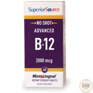 SuperiorSource Advancerd B12 2000ug, 60 tabl