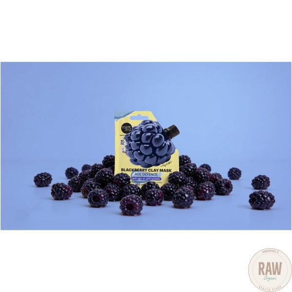 Organic shop Blackberry Clay Face Mask Age Defence 100ml – kuva 3