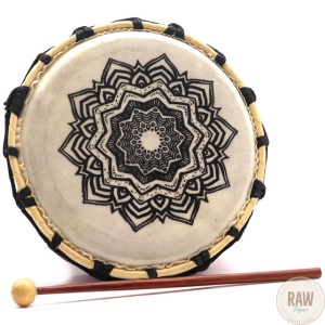 Mandala Shamanic Drum with Drumstick – 20cm