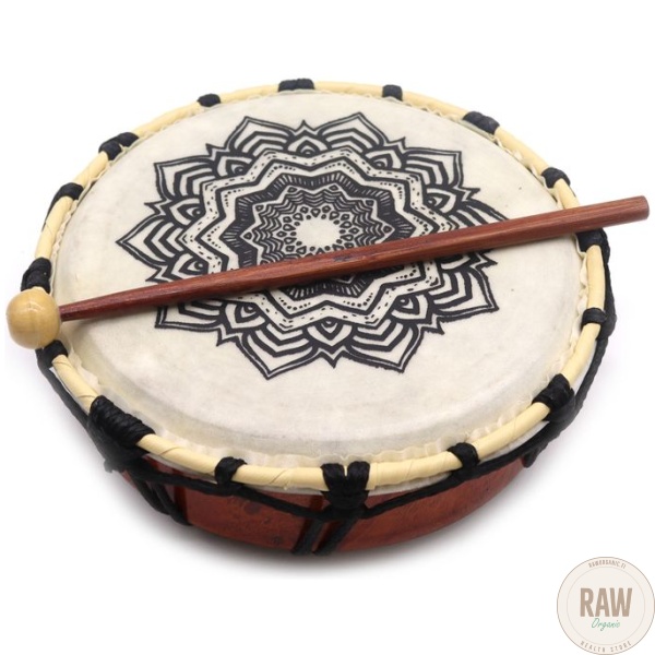 Mandala Shamanic Drum with Drumstick – 20cm – kuva 2