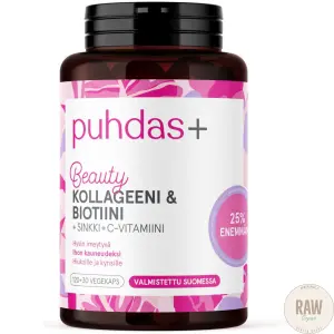 Puhdas+ Kollageeni & Biotiini 120+30kaps.