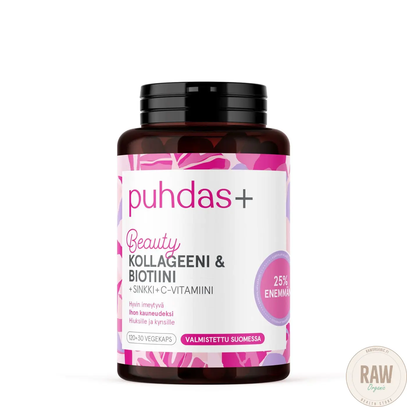 Puhdas+ Kollageeni & Biotiini 120+30kaps.