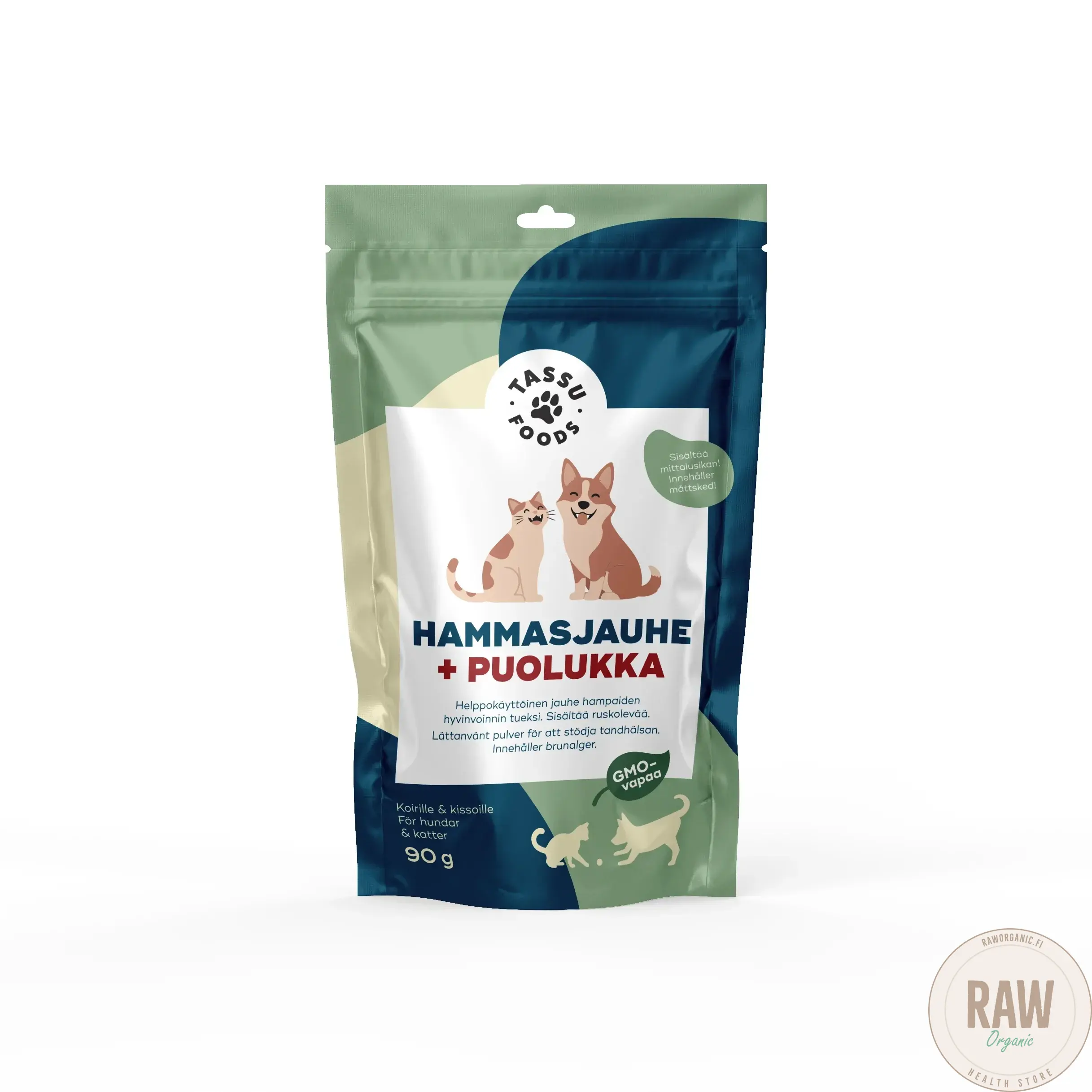 Tassu Foods, Hammasjauhe + Puolukka 90g